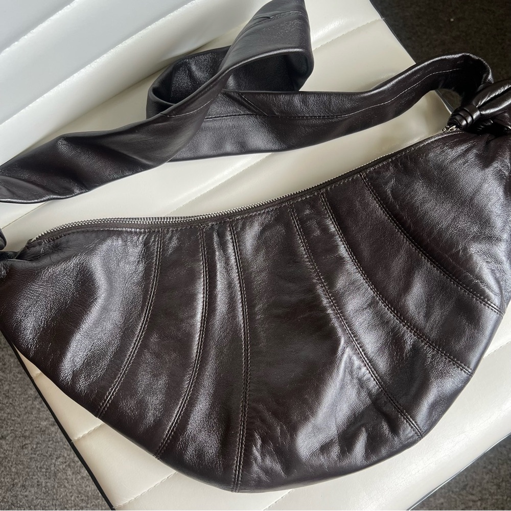 Lemaire Dark Chocolate Medium Croissant Bag